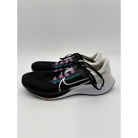 Nike Air Zoom Pegasus 38 Mens Running Shoes Black White Teal CW7356-001 Size 11 main image 6